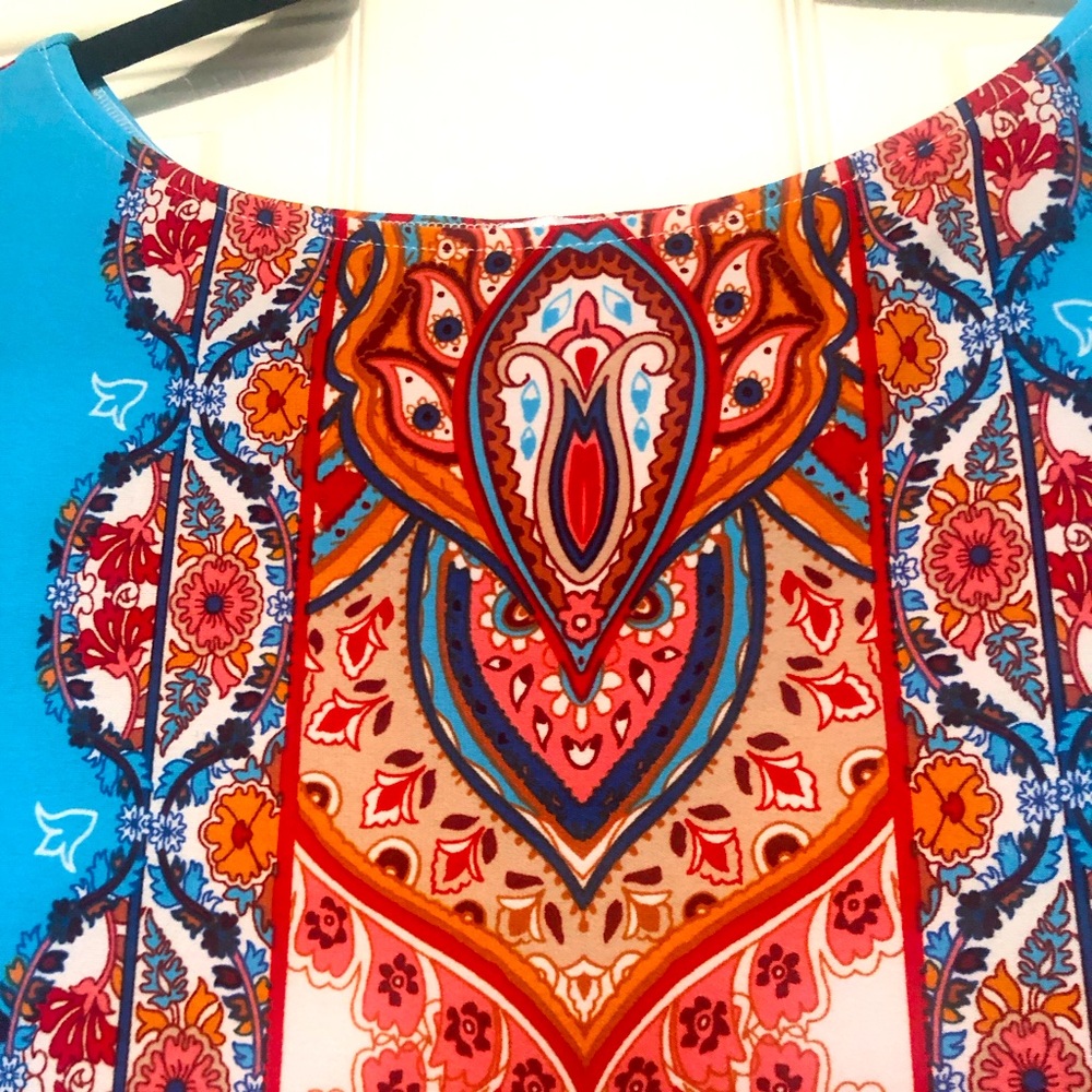 London Times Size 14W Knee Length Silky Dress